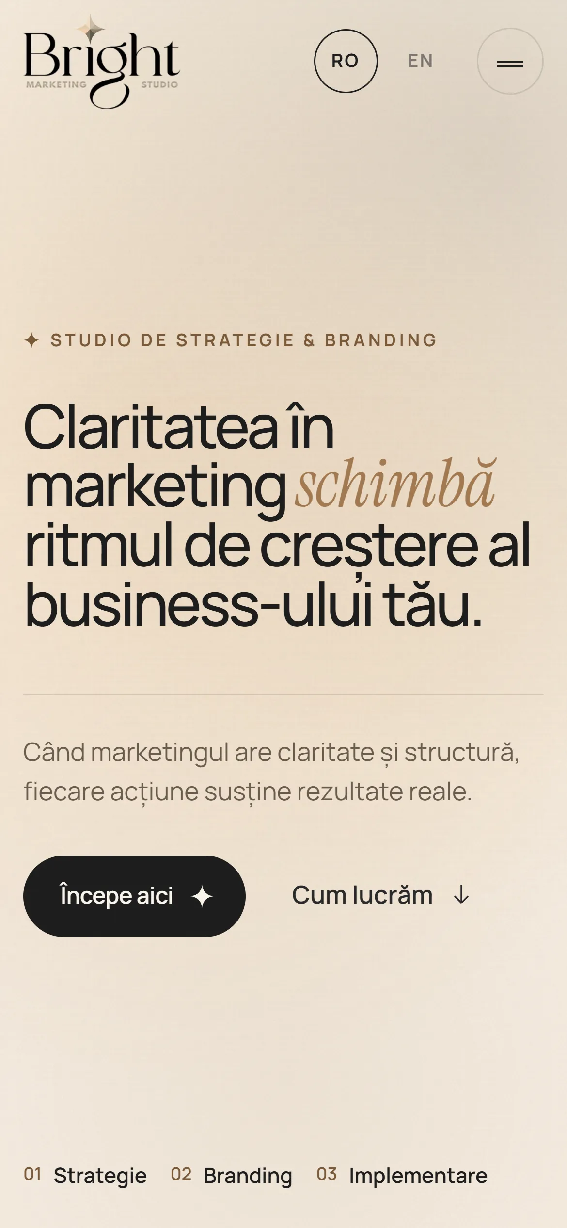 Bright Marketing Studio pe mobil
