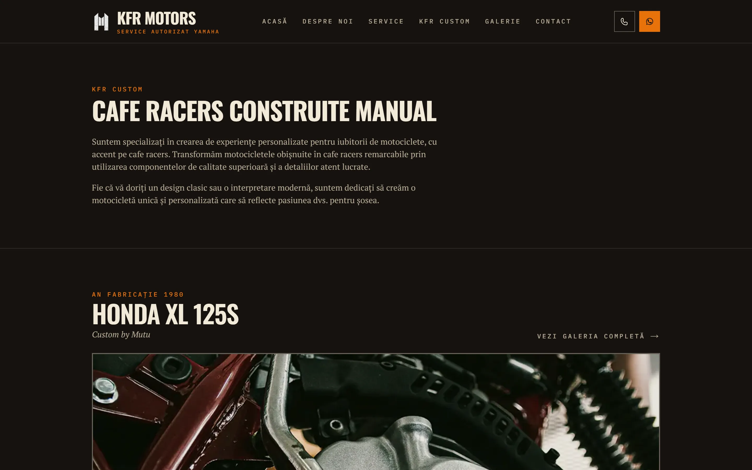 KFR Custom: construcțiile cafe-racer