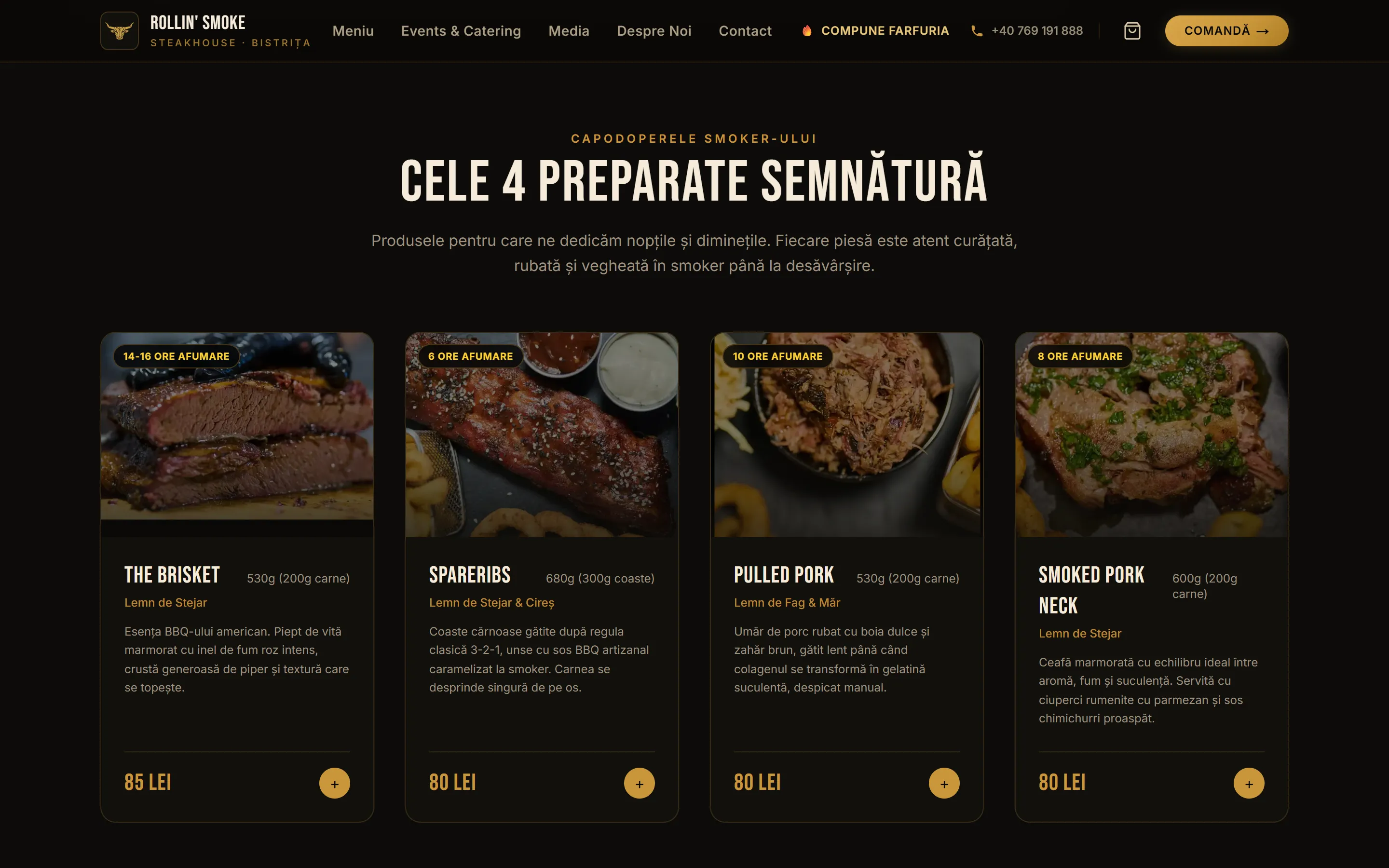 Cele patru preparate-semnătură de la smoker